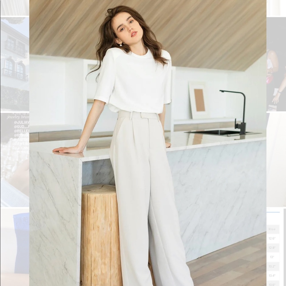 Business chic wide slacks